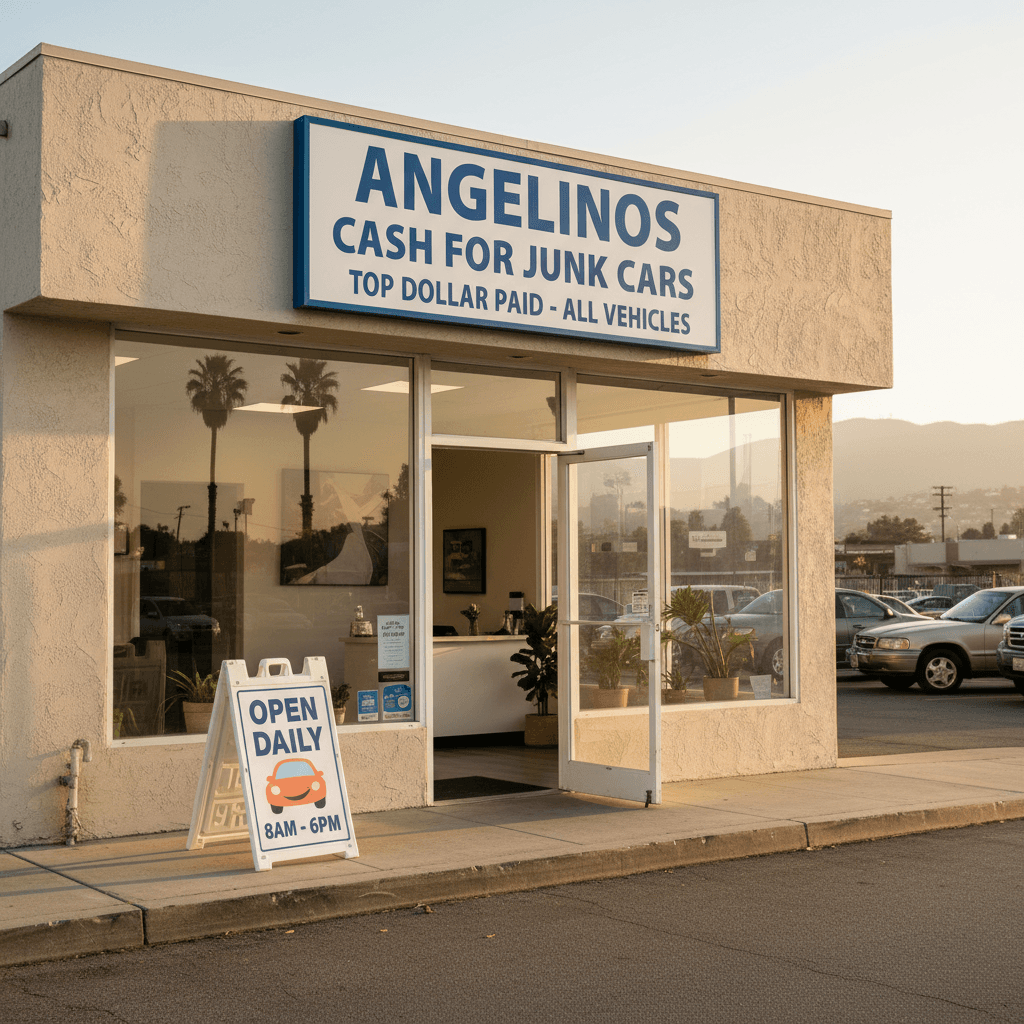 Open seven days a week for junk car sales